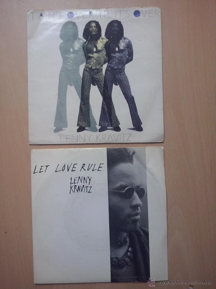 Discos de vinilo: lenny kravitz - it aint over til its over / let love rules - virgin - Foto 1
