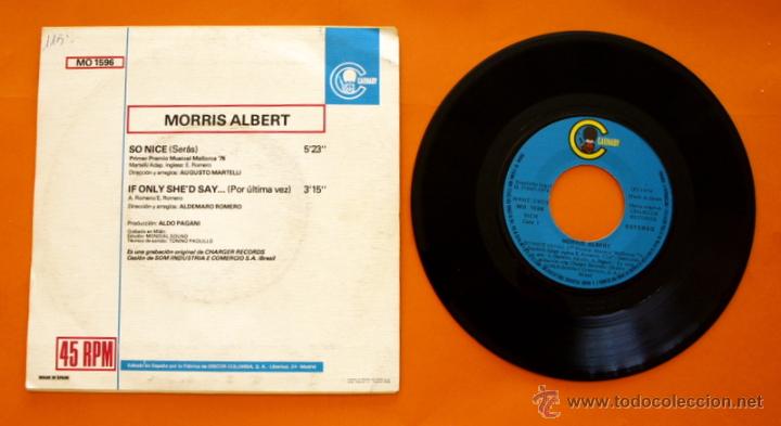 Discos de vinilo: DISCO DE VINILO - MORRIS ALBERT - SO NICE, IF ONLY SHE&acute;D SAY - - Foto 2