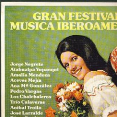 Discos de vinilo: GRAN FESTIVAL DE MUSICA IBEROAMERICANA.- 9 LP.-