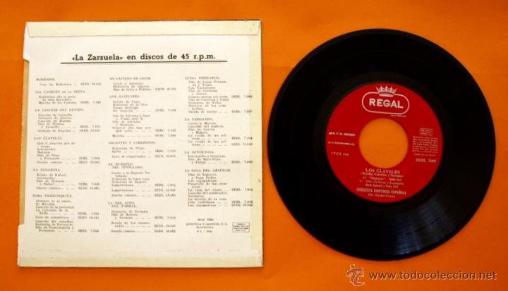 Discos de vinilo: DISCO DE VINILO - TEATRO ESPA&Ntilde;OL - LOS CLAVELES - - Foto 2