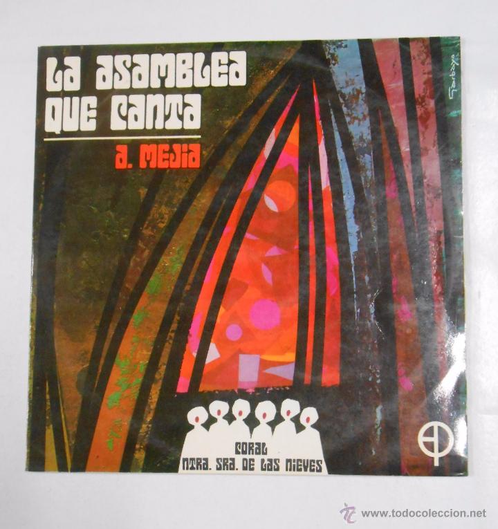 Discos de vinil: La asamblea que canta. Alejandro Mej&iacute;a. Coral Nuestra Se&ntilde;ora de las Nieves Ediciones Paulinas TDKDA8