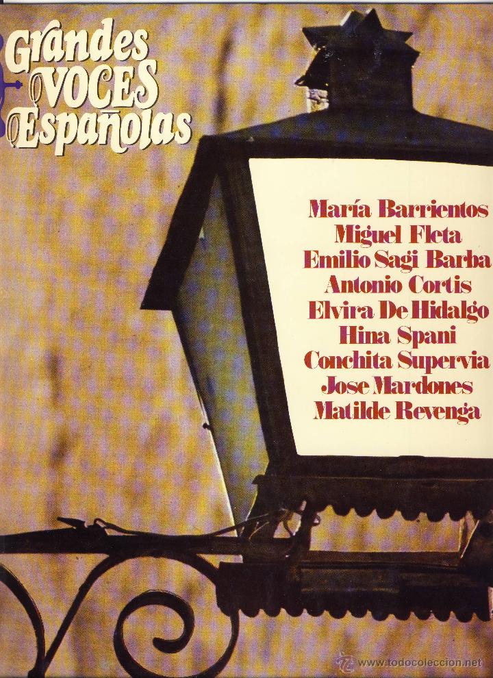 Discos de vinilo: GRANDES VOCES ESPA&Ntilde;OLAS.- - Foto 1