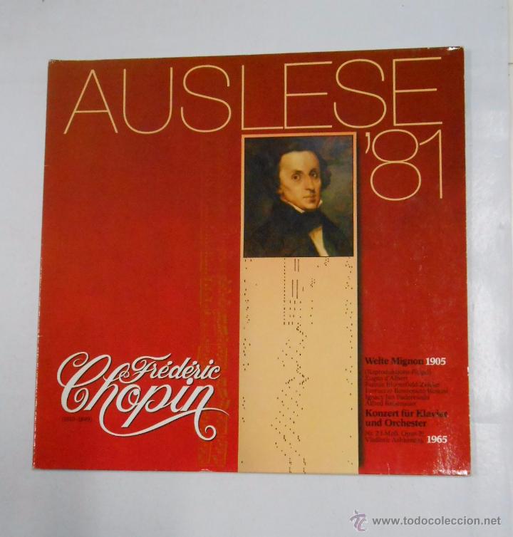 Discos de vinilo: AUSLESE 81. FREDERIC CHOPIN (1810- 1849). TDKDA4 - Foto 1