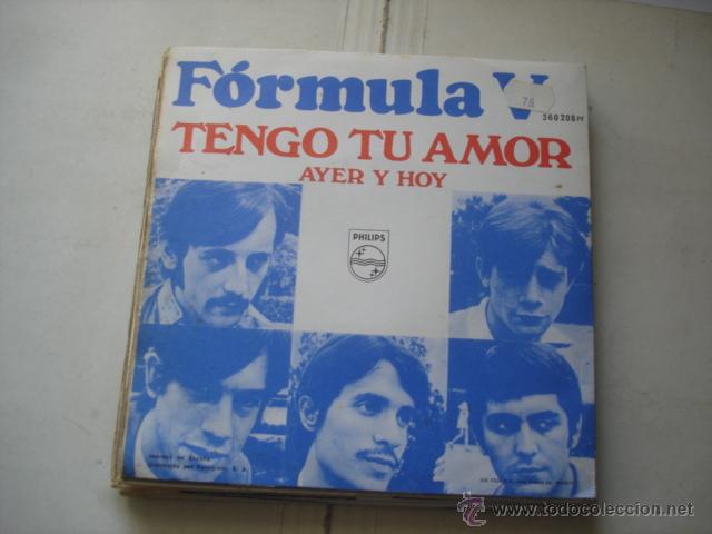 Discos de vinilo: FORMULA V TENGO TU AMOR - Foto 2