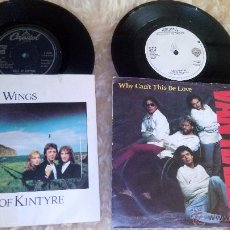 Discos de vinilo: SINGLES VINILO - VAN HALEN - WHY CAN'T THIS BE LOVE + WINGS - MULL OF KINTYRE. Lote 49539373