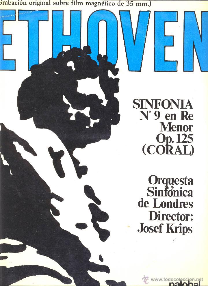 Discos de vinilo: BEETHOVEN.- SINFONIA N&ordm; 9 EN RE MENOR.- SINFONICA DE LONDRES.- DIR. JOSEF KRIPS.-(2)