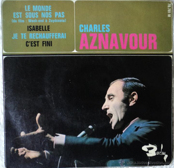 Discos de vinilo: Charles Aznavour - Isabelle - Edici&oacute;n de Francia - Foto 1