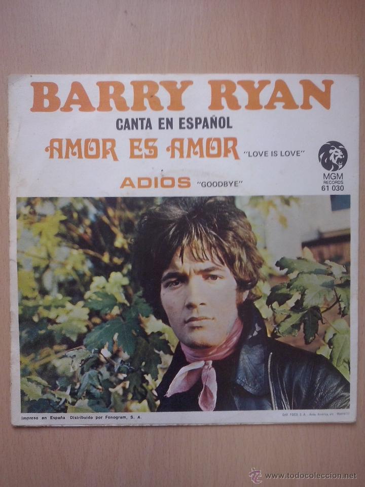 Discos de vinilo: barry ryan - amor es amor / adios - single mgm - Foto 2