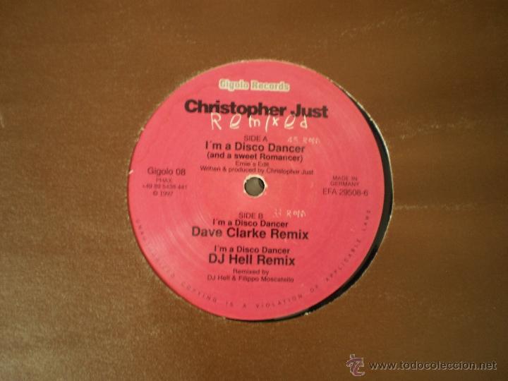 Discos de vinilo: MAXI 12. CHRISTOPHER JUST. I&acute;M A DISCO DANCER. - Foto 1