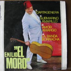 Discos de vinilo: EMILIO EL MORO. CARTAGENERA.SUBMARINO AMARILLO.AMOR AMARGO.LA BANDA BORRACHA. DISCOPHON. 1967