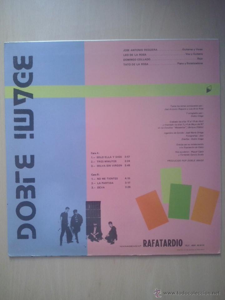 Discos de vinilo: doble image - el extranjero - mini lp 1987 - hoja interior - Foto 2