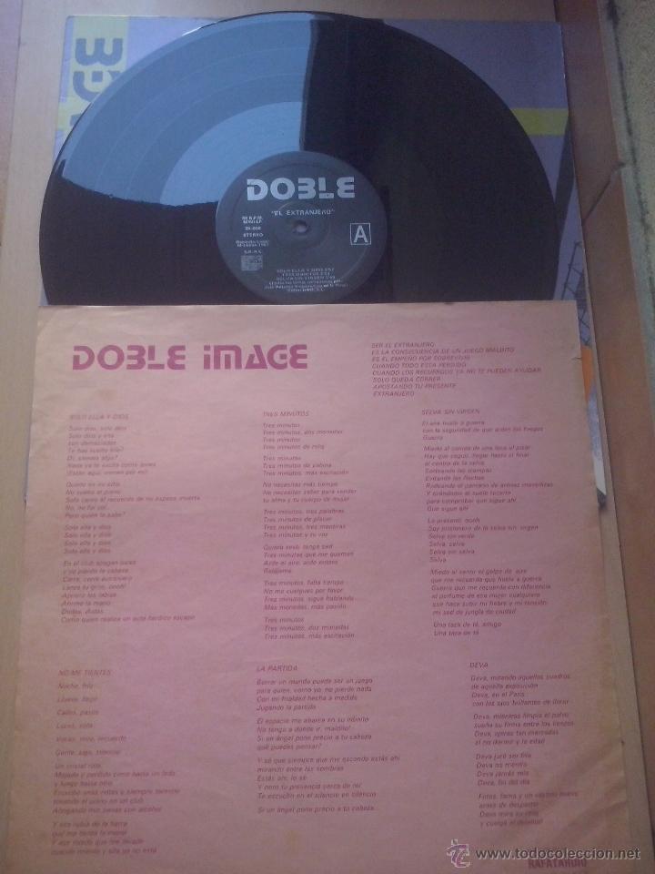 Discos de vinilo: doble image - el extranjero - mini lp 1987 - hoja interior - Foto 3