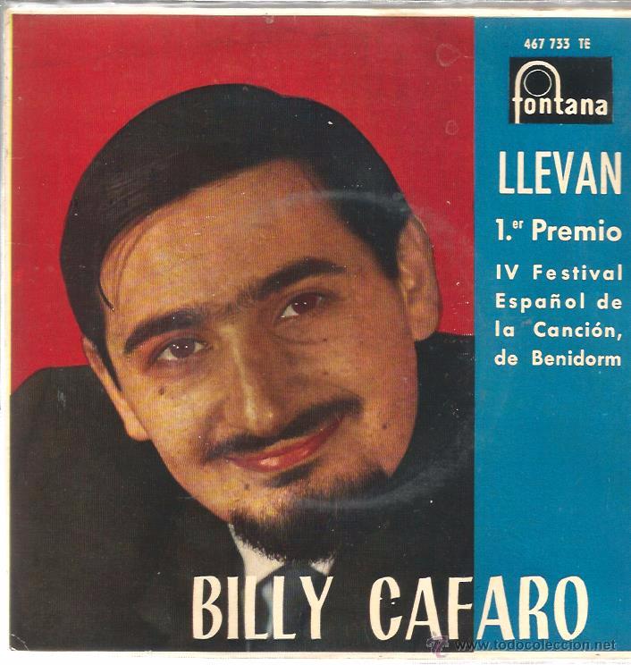 Discos de vinilo: EP BILLY CAFARO EN BENIDORM : LLEVAN - Foto 1