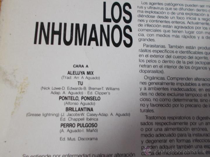 Discos de vinilo: LOS INHUMANOS. EL MAGICO PODER CURATIVO - Foto 2