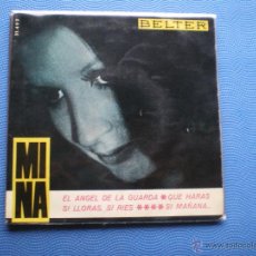 Discos de vinilo: MINA E SE DOMANI+TU FARAI.... EP SPAIN 1965 PDELUXE. Lote 49694992
