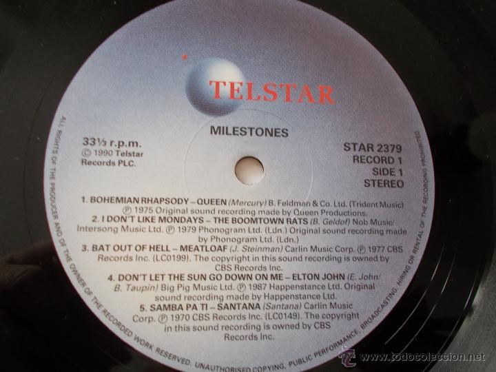 Discos de vinilo: MILESTONES. 20 ROCK OPERAS CONTIENE 2 LPS - Foto 2