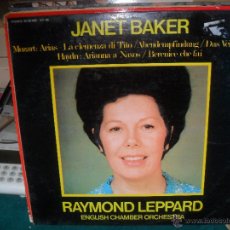 Discos de vinilo: JANET BAKER. MOZART ARIAS. RAYMOND LEPPARD/ENGLISH CHAMBER ORCHESTRA. PHILIPS 1977. Lote 341899758