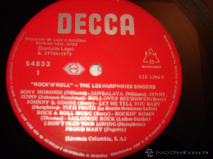Discos de vinilo: THE LES HUMPHRIES SINGERS - ROCK AND ROLL - Foto 2
