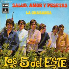 Discos de vinilo: LOS 5 DEL ESTE - SINGLE VINILO 7'' - EDITADO EN ESPAÑA - SALUD, AMOR Y PESETAS + 1 - EMI ODEON 1971