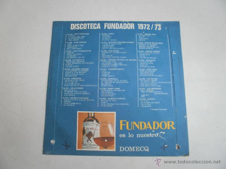 Discos de vinilo: DISCO DE PROPAGANDA FUNDADOR 1972 1973 - Foto 2