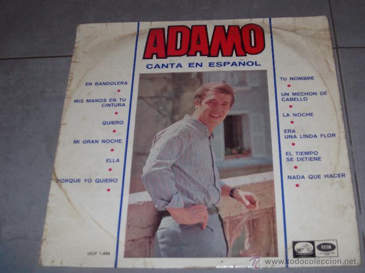 Discos de vinilo: ADAMO - CANTA EN ESPA&Ntilde;OL - 1966 - - Foto 1