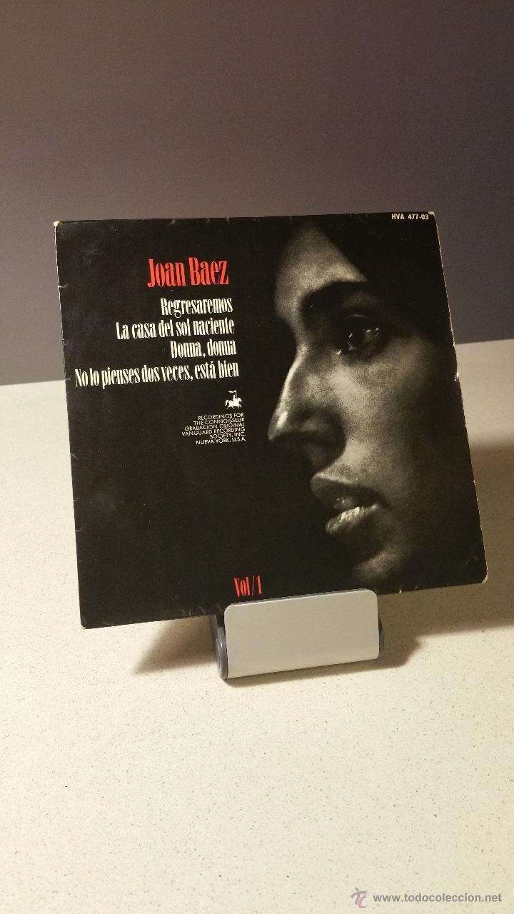 Discos de vinilo: JOAN BAEZ REGRESAREMOS +3 EP - Foto 1