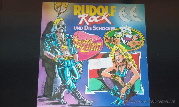 Discos de vinilo: RUDOLF ROCK & DIE SCHOCKER - HERZILEIN - 1990 - Foto 1