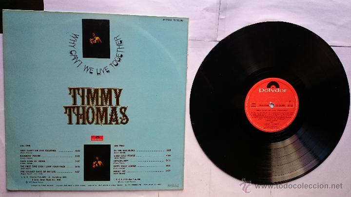 Discos de vinilo: TIMMY THOMAS - WHY CANT WE LIVE TOGETHER (1&ordf; EDICION 1972) - Foto 2