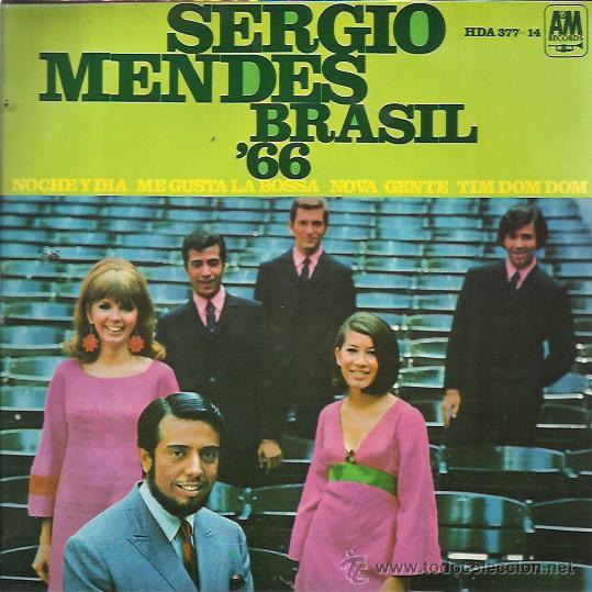Disques de vinyle: SERGIO MENDES BRASIL 66 EP HISPAVOX 1967 noche y dia (cole porter)/ me gusta la bossa nova +2 MINT