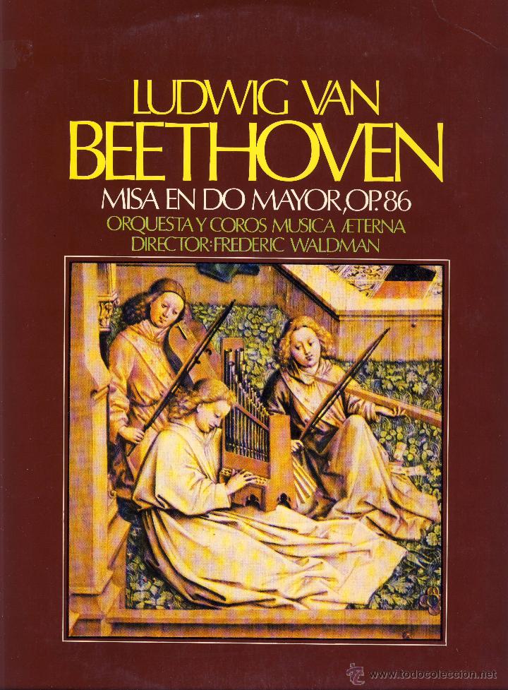Discos de vinilo: BEETHOVEN: MISA EN DO MAYOR OP. 86 - Foto 1
