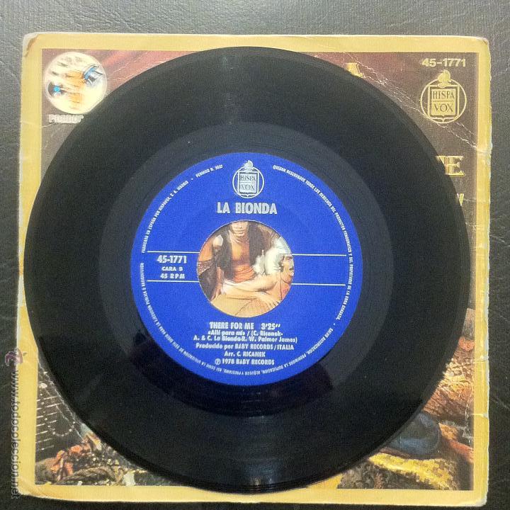 Discos de vinilo: SINGLE LA BIONDA - ONE FOR YOU, ONE FOR ME - HISPAVOX 1978. - Foto 4