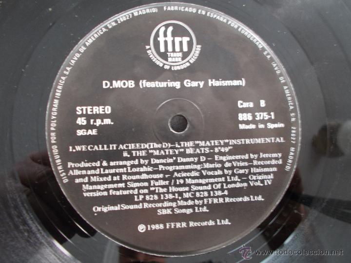 Discos de vinilo: D.MOB  FEATURING GARY HAISMAN - Foto 2