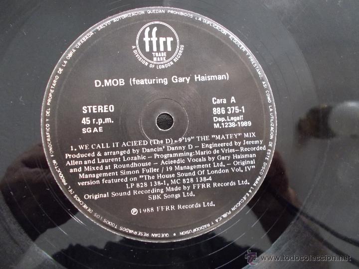 Discos de vinilo: D.MOB  FEATURING GARY HAISMAN - Foto 3