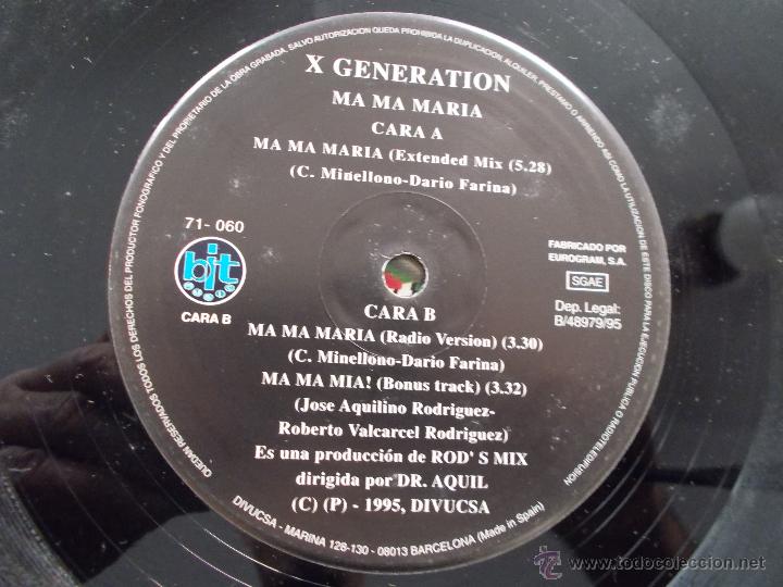 Discos de vinilo: GENERACION X. MA MA MARIA - Foto 2
