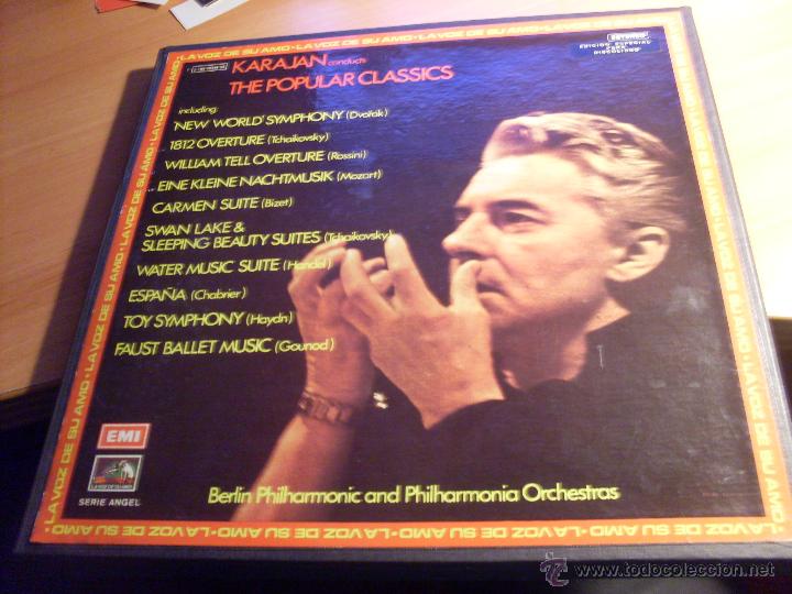 Discos de vinilo: KARAJAN (THE POPULAR CLASSICS) SET BOX 5 LP (AT) - Foto 1