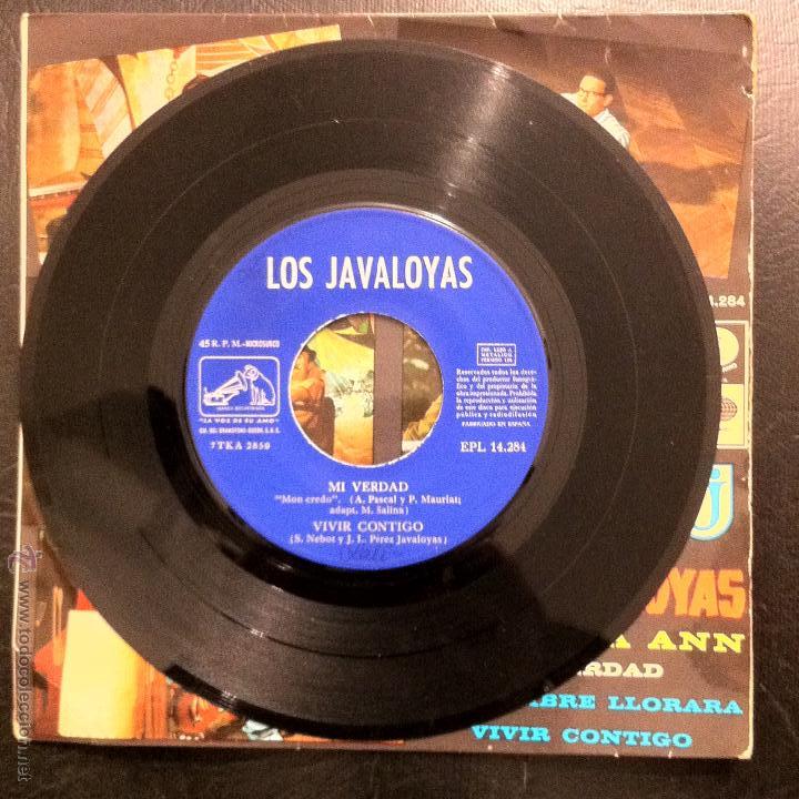 Discos de vinilo: SINGLE LOS JAVALOYAS - B&Aacute;RBARA ANN - LA VOZ DE SU AMO 1966. - Foto 3