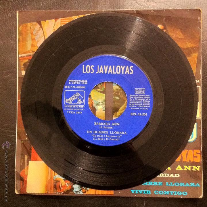 Discos de vinilo: SINGLE LOS JAVALOYAS - B&Aacute;RBARA ANN - LA VOZ DE SU AMO 1966. - Foto 4