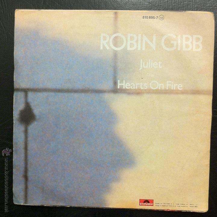 Discos de vinilo: SINGLE ROBIN GIBB - JULIET - POLYDOR 1983. - Foto 2