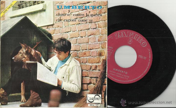 Discos de vinilo: umberto chitarre contro la guerra, single.1966.en perfecto estado