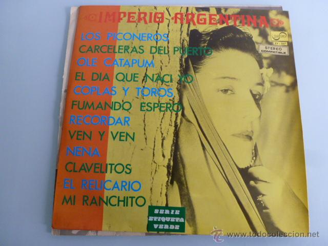 Discos de vinilo: LP vinilo Imperio Argentina. Zafiro - Foto 1
