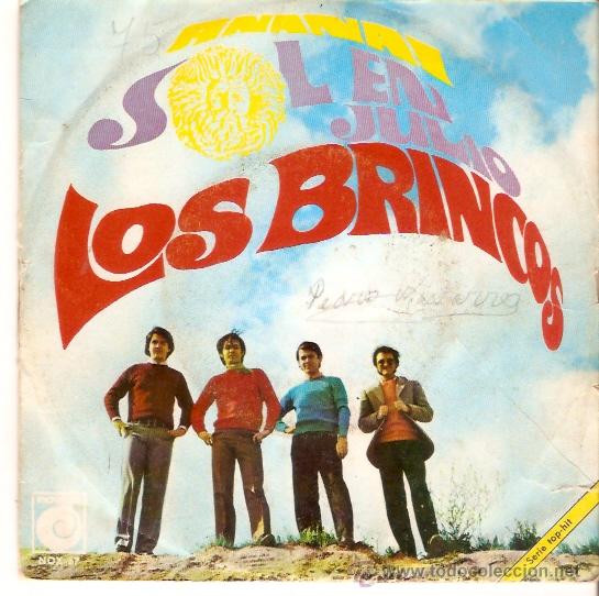 Discos de vinilo: SINGLE LOS BRINCOS  - SOL EN JULIO - ANANAI - Foto 1