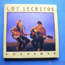 Discos de vinilo: LOS SECRETOS CULPABLE SINGLE 1990 PDELUXE. Lote 49877894