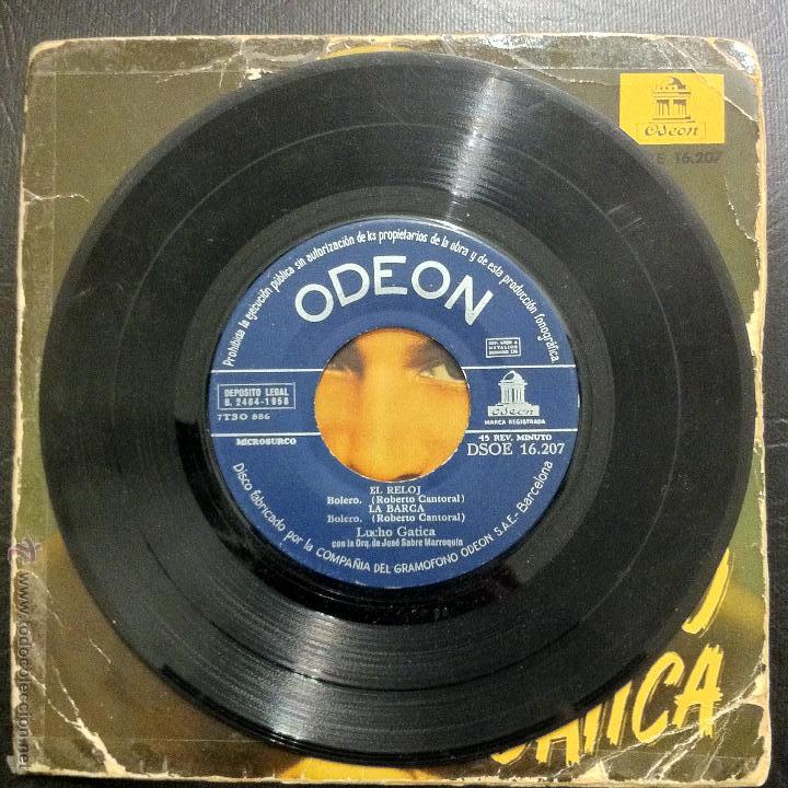 Discos de vinilo: LUCHO GATICA - EL RELOJ - ODE&Oacute;N 1958. - Foto 4
