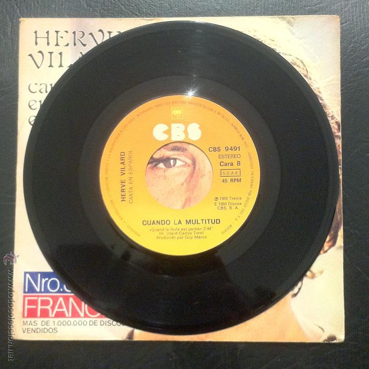 Discos de vinilo: SINGLE HERVE VILARD - VUELVE - CBS 1980. - Foto 4