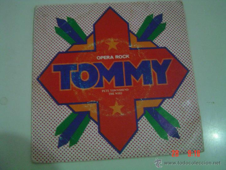 Discos de vinilo: OPERA ROCK- TOMMY- PETE TOWNSHEND THE WHO- SINGLE- POLYDOR 1975