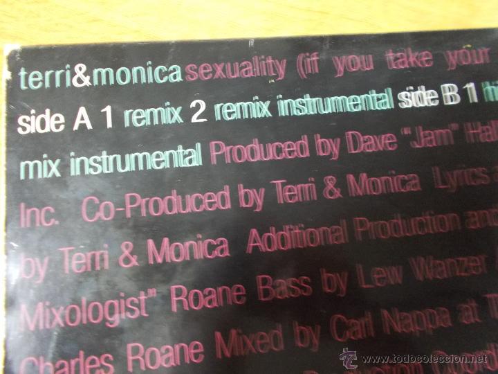 Discos de vinilo: TERRI & MONICA. SEXUALITY. - Foto 2
