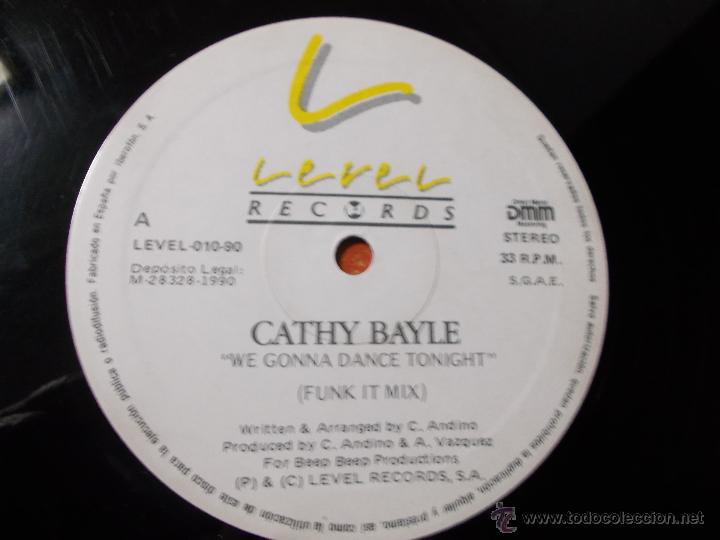 Discos de vinilo: CATHY BAYLE. WE GONNA DANCE TONIGHT - Foto 2