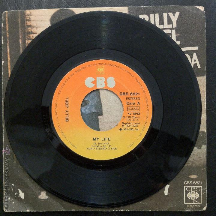 Discos de vinilo: SINGLE BILLY JOEL - MY LIFE - CBS 1978. - Foto 3