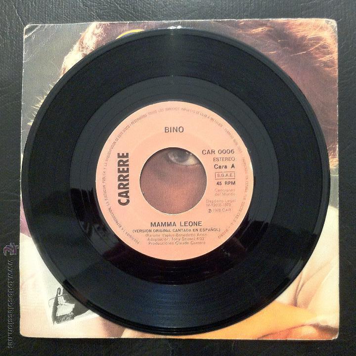 Discos de vinilo: SINGLE BINO - MAMMA LEONE - CAR 1978. - Foto 3