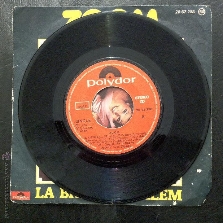 Discos de vinilo: SINGLE ZOOM - LA BRUJA DE SALEM - POLYDOR 1978. - Foto 4
